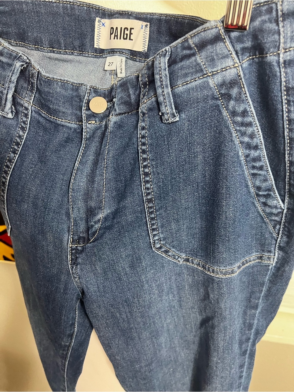PAIGE Mayslie Ankle Straight Leg Jeans
274 Blue - Picture 5 of 13